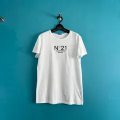 1728 N°21 ヌメロヴェントゥーノ ロゴプリント Tシャツ ホワイト 14Yのサムネイル