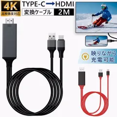 【送料無料】USB Type-C to HDMI 変換ケーブル hdmi タイプc 変換ケーブル 4K USB-C 変換アダプター Mac Windows スマホ アンドロイド iphone