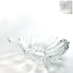 Baccarat ボウル HUITRES 牡蠣の殻 シェル ラージ 25cm クリスタル 美品 ユイトル バカラ   ◆送料込◆質屋-11885のサムネイル