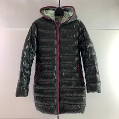 04w6604▽※【中古】デュベティカ DUVETICA ACEQUATTRO ACE フルジップロングダウン アチェ D.1140.00/1035.R ダウンコート 40 ブラック レディース 808 TARTUFO【八王子店】