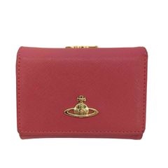 新品Vivienne Westwoodピーチ 蝶々留め 二つ折り財布 可愛い - メルカリ