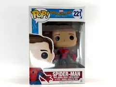 ファンコ FUNKO フィギュア 人形 アメリカ直輸入 POP! Funko Marvel Spider-Man Homecoming Spider-Man New Suit Unmasked Action Figure H8-4-63