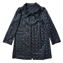  pierre cardin ピエールカルダン 総柄ジャケット ブラック 日本製 フォーマル コート レディース38【ZK100】のサムネイル