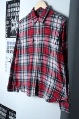 W(XL) CHAPS シャツ シャツ CHECK レッド アメカジ-18162