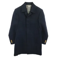 THOM BROWNE トムブラウン コットン トリコロール バルカラー コート ネイビー ネイビー系【中古】のサムネイル