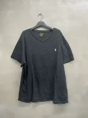 POLO RALPH LAUREN ポロラルフローレン Vネック 半袖 Tシャツ チャコール