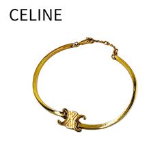CELINE セリーヌ トリオンフ マカダム ロゴ チャーム ブレスレット