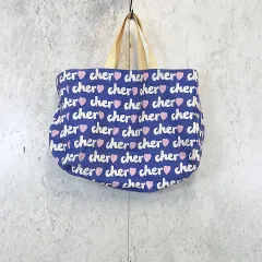 cher シェル バッグ ブルー トートバッグ ハートロゴ エコバッグ ブランドムック ブルー ◎_〇□のサムネイル