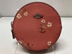 COACH 66675 ラウンドコインケース 花柄 丸形
