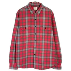 J.CREW ジェイクルー フランネルシャツ チェック マルチカラー(メンズ LARGE)中古 古着 X8202