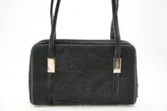 グッチ トムフォード期 ショルダー バッグ トート 000.2058.0528 ハラコファー レザー 黒 ブラック GUCCI 5688h