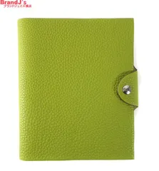 未使用 エルメス レフィル付き ノートカバー ユリスPM  手帳カバー アジェンダ グリーン系 HERMES  /34696