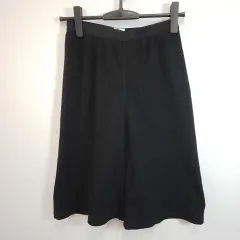 LADY JEMORGAN レディジェーイーモーガン ハーフパンツ ルームウェア ワイドパンツ ワッフル素材 ウエストゴム ブラック Fサイズ ◎、□〇