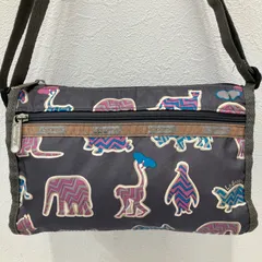 1840　LeSportsac レスポートサック　ショルダーバッグ　小さめ　ミニ　レディース　軽量　カジュアル　シンプル　グレー　動物柄