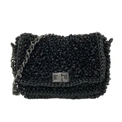 ANTEPRIMA(アンテプリマ) ショルダーバッグ ワイヤーバッグ 黒 ストラップ着脱可