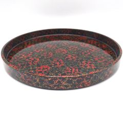 津軽塗 唐塗 丸盆 約30cm 本漆塗 伝統工芸品 箱付き 未使用 - メルカリ