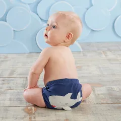 ベビーアスペン 男の子用海の生き物ブルマ3点セット ブルマー 出産祝い babyaspen 肌着 下着 おむつカバー オムツカバー ダイパーカバー