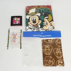 [ST] 未使用品 ディズニー グッズ 4種 おまとめ品 ウォッシュタオル ガーゼハンカチ メモ帳 付箋 ミッキー ミニー  チップ＆デール デイジー ピグレット ディズニーリゾート ディズニーランド ディズニーシー  TOKYO Disney RESORT