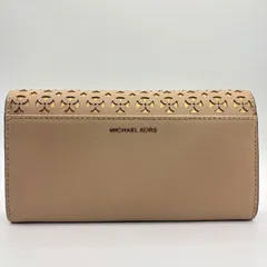 MICHAEL KORS マイケルコース 長財布 ベージュ フラワーモチーフ