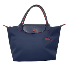 LONGCHAMP(ロンシャン) ハンドバッグ ル・プリアージュクラブ ダークネイビー×レッド レザー