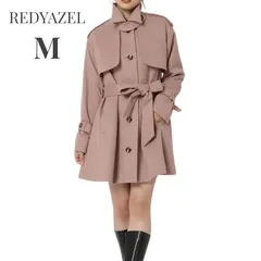 REDYAZEL スタンドカラーショートコート Mサイズ ピンク 新品未使用 レディアゼル レディース 通勤 お出かけ かわいい 大人 2WAYのサムネイル