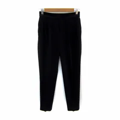 グリーンレーベルリラクシング ユナイテッドアローズ green label relaxing スラックスパンツ テーパードパンツ ロング丈 無地 38 M 黒 ブラック /SY8