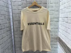 FOG ESSENTIALS / プリントTee / ロゴプリント / ラバープリント / エフオージー エッセンシャルズ / クリーム色 / Sサイズ