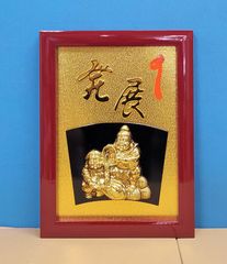 【縁起物】高級 開店 額　打ち出の小槌（赤枠）　JOA-271 縁起物】高級 開店 額 打ち出の小槌（赤枠） JOA-271 - メルカリ
