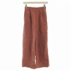 アメリヴィンテージ Ameri VINTAGE ストレートパンツ ワイド フリンジ S ピンク 0191840601 /EE