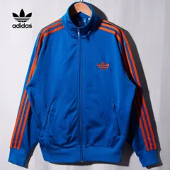 アディダス オリジナルス adidas ORIGINALS ファイヤーバード トラックジャケット L ターコイズブルー  オレンジ ロゴ刺繍 Firebird ジャージ スポーツウェア Y2K ストリート スポーツミックス オーバーサイズ 古着 C724