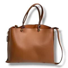 EPOR エポール Y BAG サイドジップトートバッグ ショルダーバッグ 2way レザー 通勤 ビジネス 茶色 ブラウン レディース 通年 ゴーゴー古着マルイファミリー溝口店 24 No.666のサムネイル