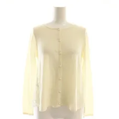 トッカ TOCCA カーディガン 長袖 ニット レース切替 XS アイボリー /NR