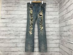 SWAGGER（スワッガー） クラッシュ加工 スキニーデニム 裾ジップ W30 