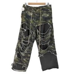 ダンケシェーン Danke Schon LAYER CAMO&DENIM BAGGY PANTS レイヤー カモ＆デニム バギー  メンズ JPN：M のサムネイル