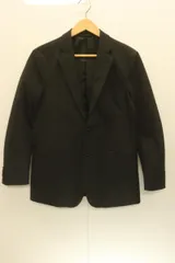 【中古】 DESCENTE メンズジャケット -- ジャケット DESCENTE -- 黒 ブラック 無地