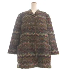 ミッソーニ MISSONI ツイードコート ミディ丈 長袖 ウール マルチカラー 32のサムネイル