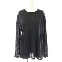 スピック&スパン Spick&Span ニット カットソー 長袖 コットン 黒 /NR ■OS