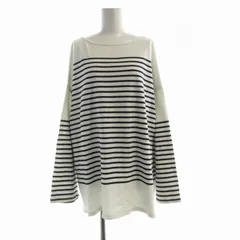 ジャーナルスタンダード JOURNAL STANDARD カットソー ボーダー ボートネック 長袖 M 紺 ネイビー 白 ホワイト 21-070-400-7250-1-0 /RO ▲H