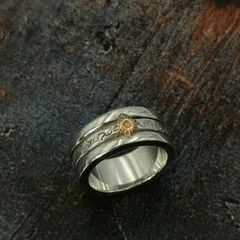 ARIZONA FREEDOM アリゾナフリーダム　17号　リング　指輪　k18 シルバー925 メンズ　唐草 　太陽神　ヴィンテージ