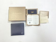 [七重浜85-2-080405nh] BVLGARI ブルガリ 二つ折り財布 30396GR 02117298[中古] [メンズ]