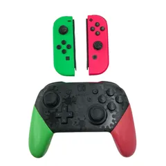 186002 現状品 Nintendo Switch スプラトゥーンカラー Proコントローラー＆ジョイコンセット