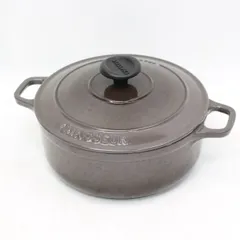 722)CHASSEUR シャスール 20cmラウンドキャセロール ホーロー鍋 ブラウン系のサムネイル