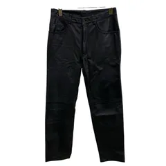 186005 PAUL SMITH COLLECTION ポールスミスコレクション ラムレザーパンツ ブラックのサムネイル