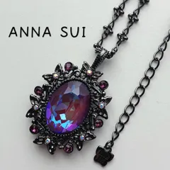 ANNA SUI アナスイ パープル ロング ネックレス