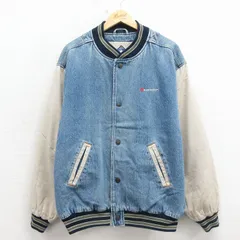 XL/古着 長袖 デニム ジャケット スタジャン メンズ 00年代 00s RUST 大きいサイズ コットン 紺 内側キルティング 26mar17