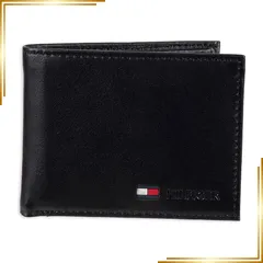 【新品】 Tommy Hilfiger 財布 パスケース付き メンズ レザー製 US サイズ: One Size カラー: ブラック 0