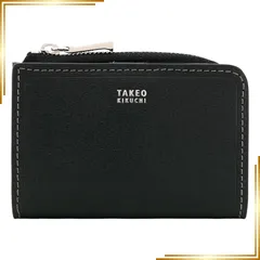【新品】 [タケオキクチ] キーケース 本革 メンズ 728613 マックス 小銭入れ コインケース パスケース 定期入れ 牛革 レザー 【01】 ブラック 0