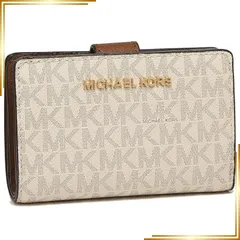 【新品】 [マイケルコース]財布 アウトレット MICHAEL KORS 35F8GTVF2B 35F8STVF2B JET SET TRAVEL BIFOLD ZIP COIN WALLET レディース 二つ折り財布 (4)VANILLA [並行輸入品] 1