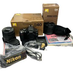 Nikon D40 ダブルズームキット 18-55 55-200 SD付 箱付 - メルカリ