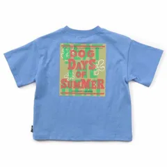 F.O.KIDS バックプリントTシャツ 80～120㎝ ブルー 子供服 半袖 R207325のサムネイル